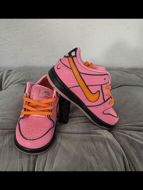 The Powerpuff Girls Nike SB PS Dunk Low Pro QS Blossom Pink Orange FZ3351-600 8C